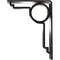 Ekena Millwork Maria Wrought Iron Bracket, (Triple center brace), Antiqued Silver 2"W x 5 1/2"D x 8"H BKTM02X05X08TMAASV - alternate 4